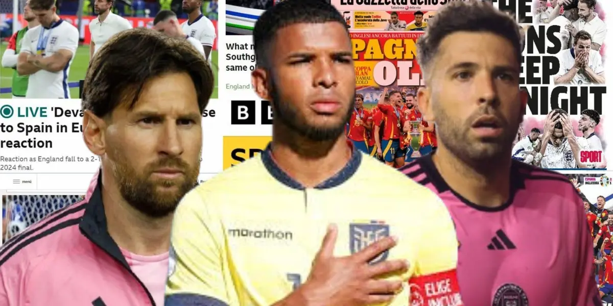 Lionel Messi, Pedro Vite, Jordi Alba 
