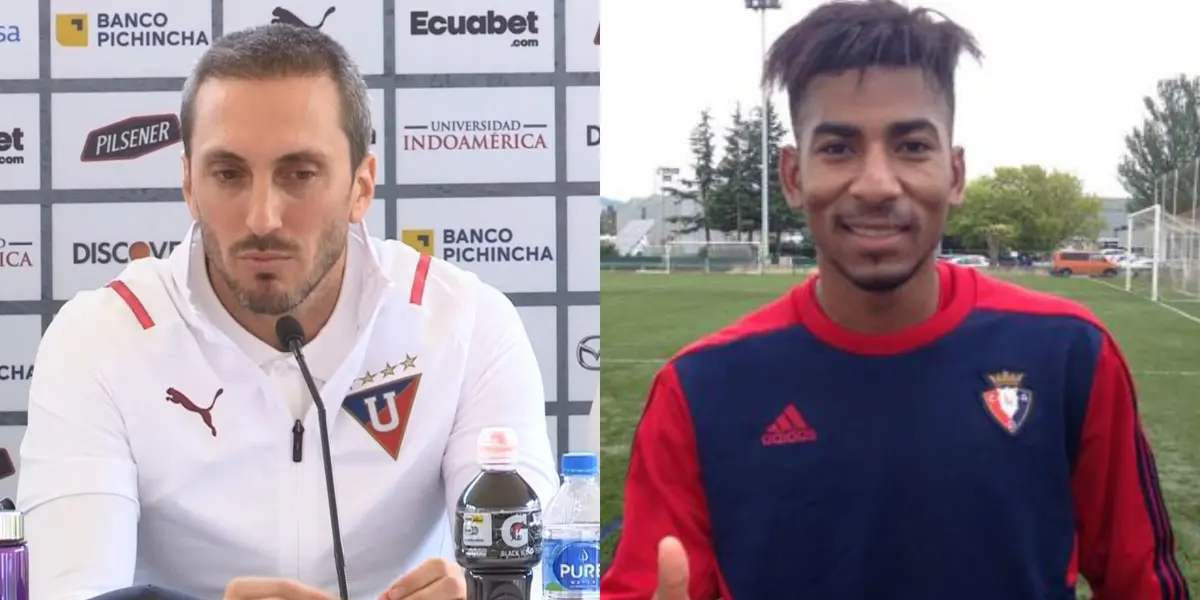 Luis Zubeldía finalmente habló sobre Jordan Gaspar quien ha tenido nulas opciones de jugar en LDU