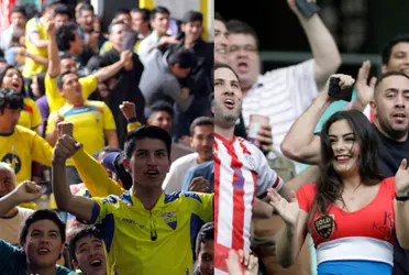 Mientras la Tri iba perdiendo, empezaron a gritar el "ole", los hinchas de la Tri no se quedaron atrás