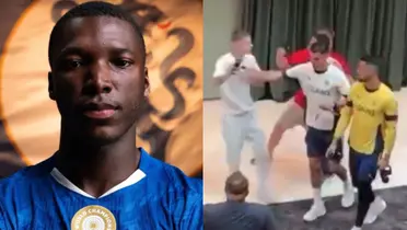 Moisés Caicedo-Cristiano Ronaldo / Foto: Infobae