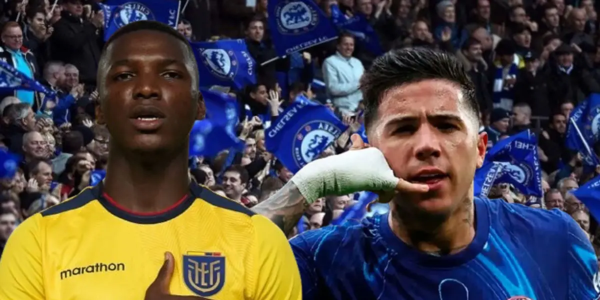Moisés Caicedo y Enzo Fernández 