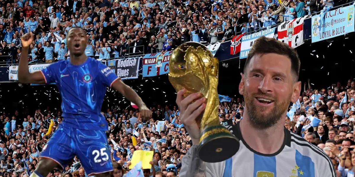 (VIDEO) Messi lo humilló en Qatar y ahora empujó por la espalda a Moisés Caicedo