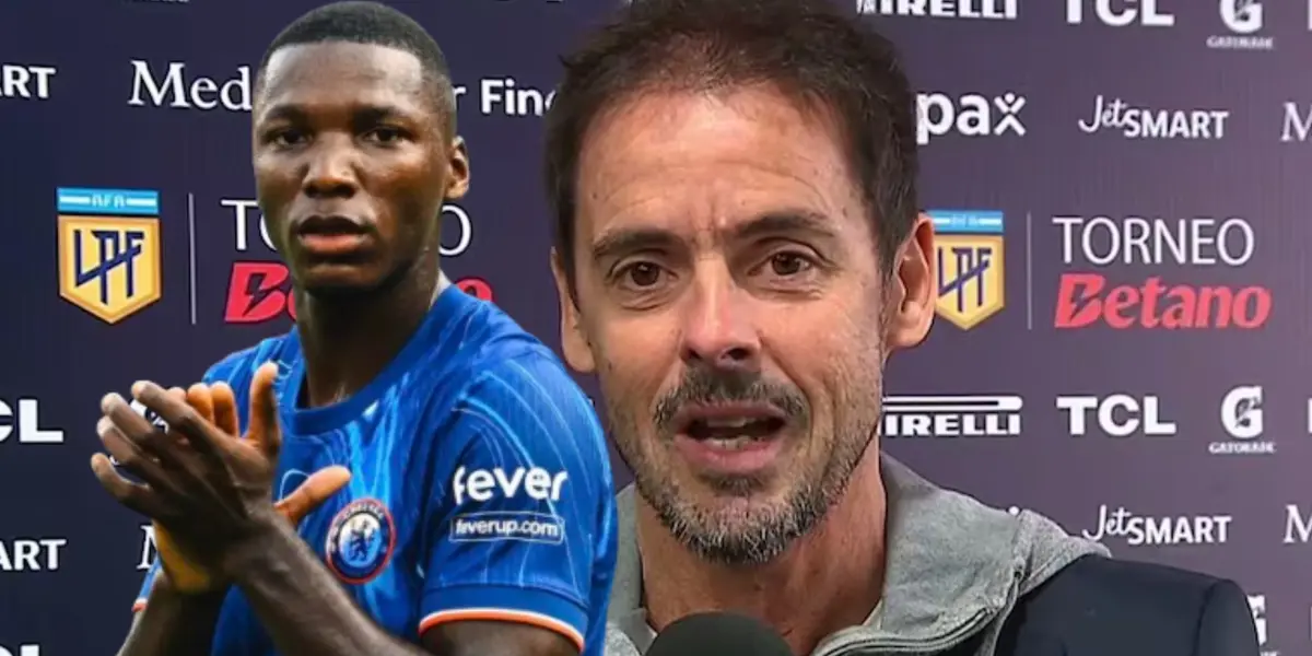 Juega su primera final europea y Mariano Closs elogió a Moisés Caicedo