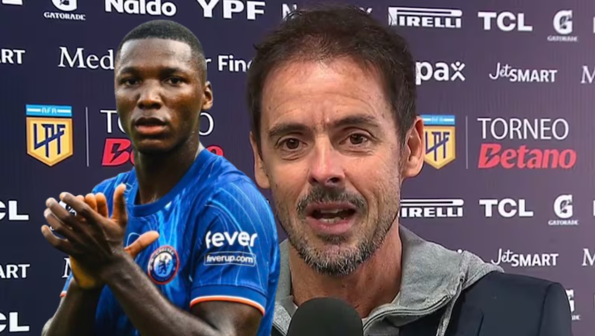 Moisés Caicedo y Mariano Closs 