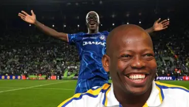 Moisés Caicedo y Tino Asprilla 