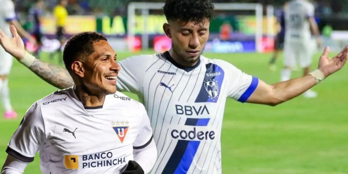 Paolo Guerrero, al lado Joao Rojas. 