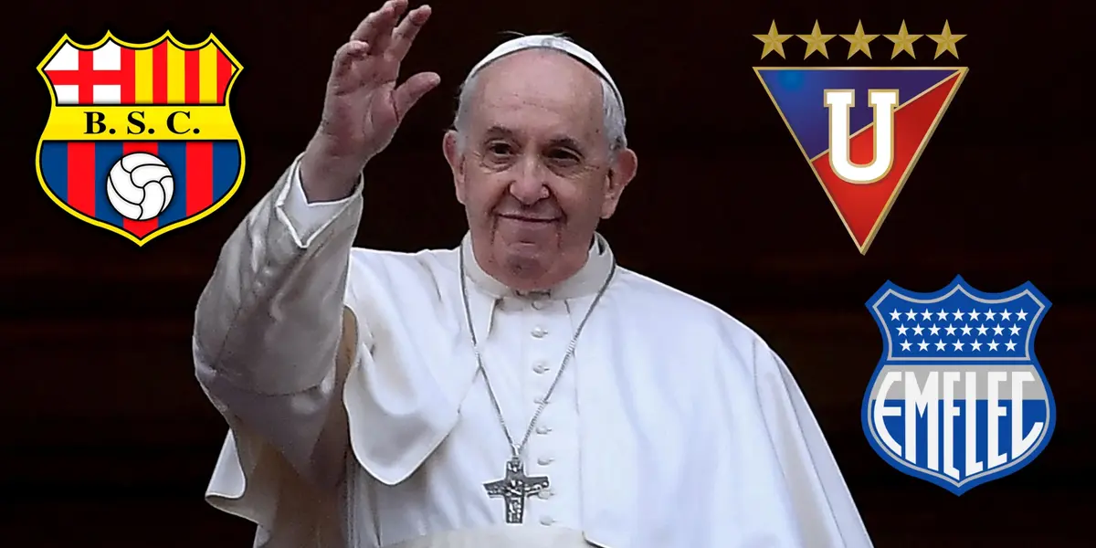 No fue Barcelona SC, el último equipo ecuatoriano al que bendijo el Papa Francisco 