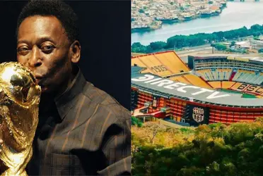 Pelé se refirió al estadio Monumental, que albergó la final de la Libertadores 2022, entre Flamengo y Atlético Paranaense