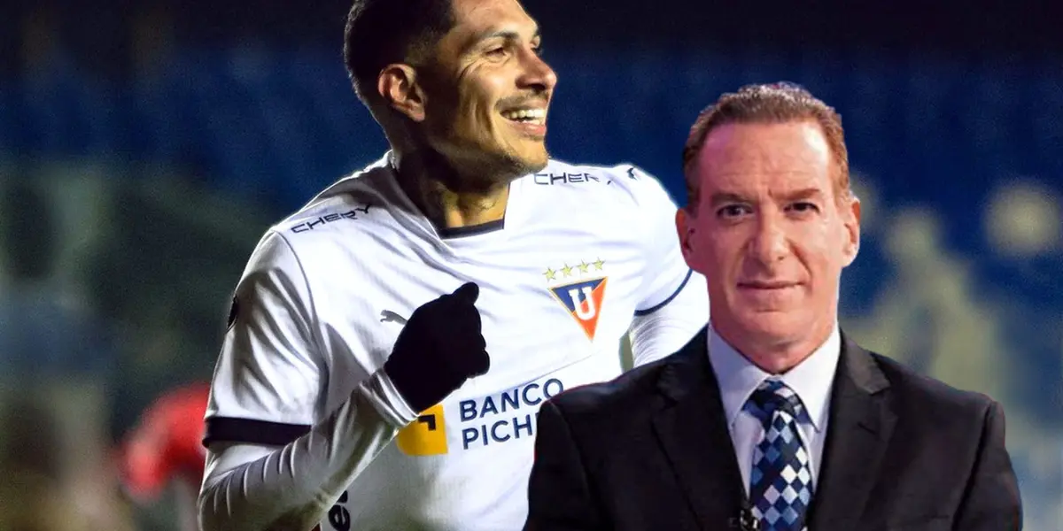 Periodista peruano disparó contra él ‘9’ de LDU de Quito. 