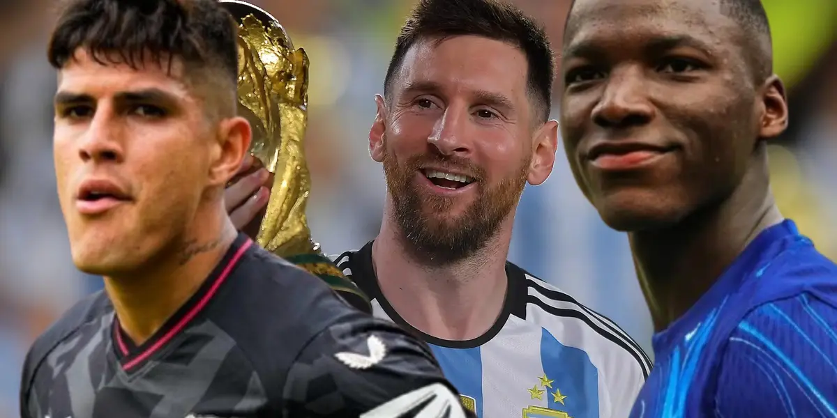 Piero Hincapié, Moisés Caicedo, Lionel Messi