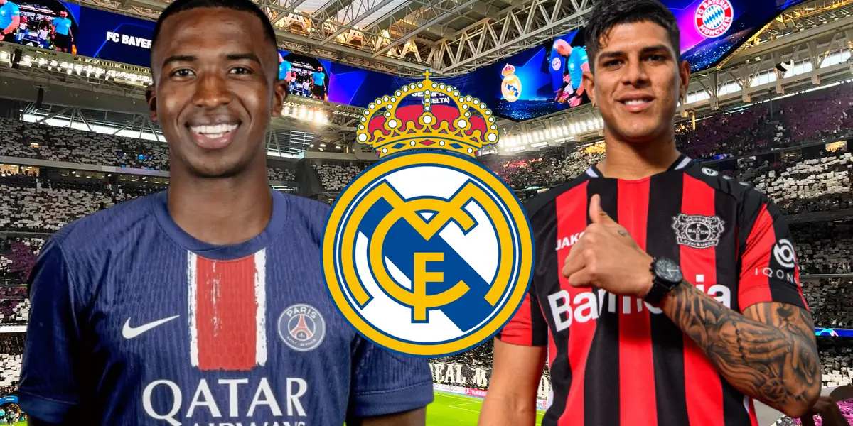 Piero Hincapié y Willian Pacho (Foto tomada de: Wikipedia/Bayer Leverkusen/PSG)