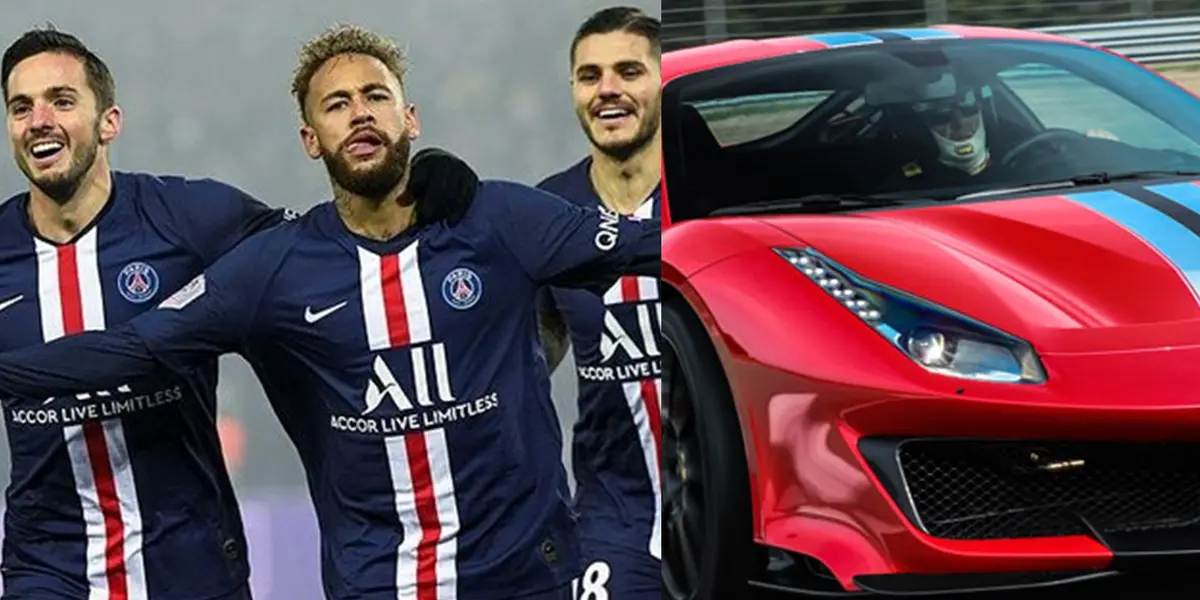 Una de las estrellas del PSG sorprendió llegando al entrenamiento en un carro de lujo, que se ocupa para carreras automovilísticas y cuenta 1 millón de dólares