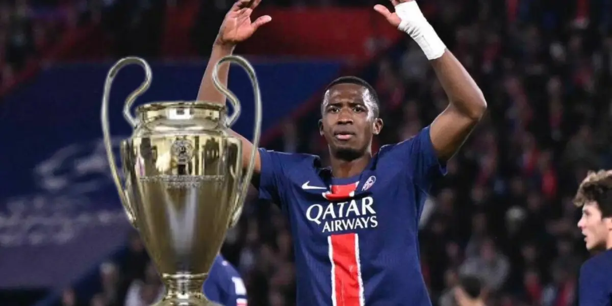 (Video) Así festeja William Pacho con el trofeo de la Champions