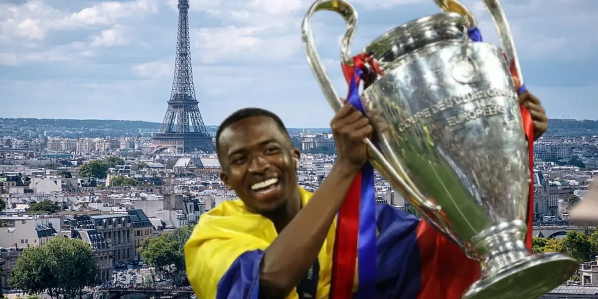 (Video) Así recibió París a William Pacho luego de haber ganando la Champions