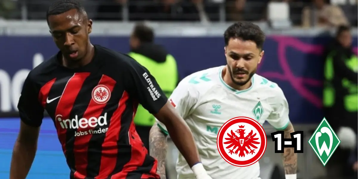 Willian Pacho con la camiseta del Eintracht Frankfurt. FOTO: 'X'