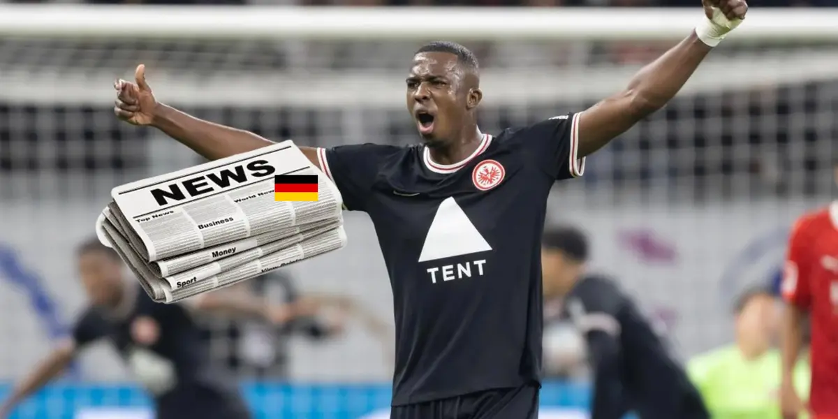 Willian Pacho con los colores del Eintracht Frankfurt. 
