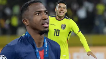 Willian Pacho y Kendry Páez 